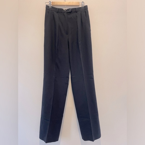 Vintage Giorgio Sant Angelo Navy Dress Pants 100% merino wool size 8 - Picture 1 of 6
